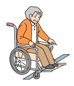 車いすや歩行器を使われている方
